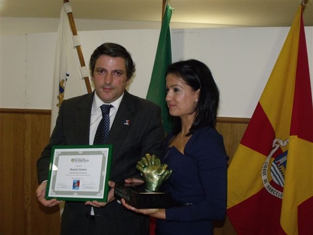 Momento da homenagem
