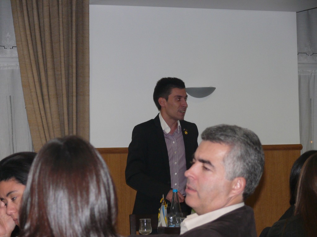 Intervenção do Past-Representante Distrital de Rotaract, Filipe Dias.